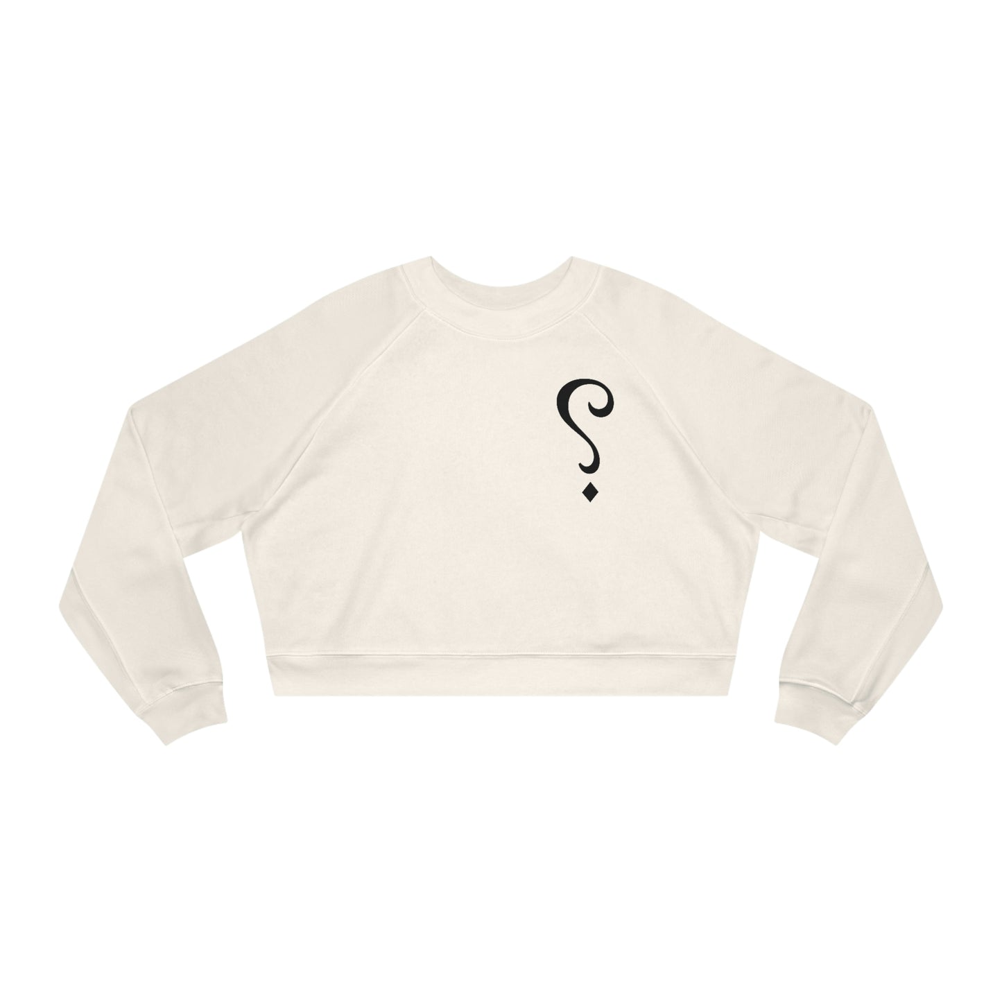 French Question Women's Cropped Fleece Pullover