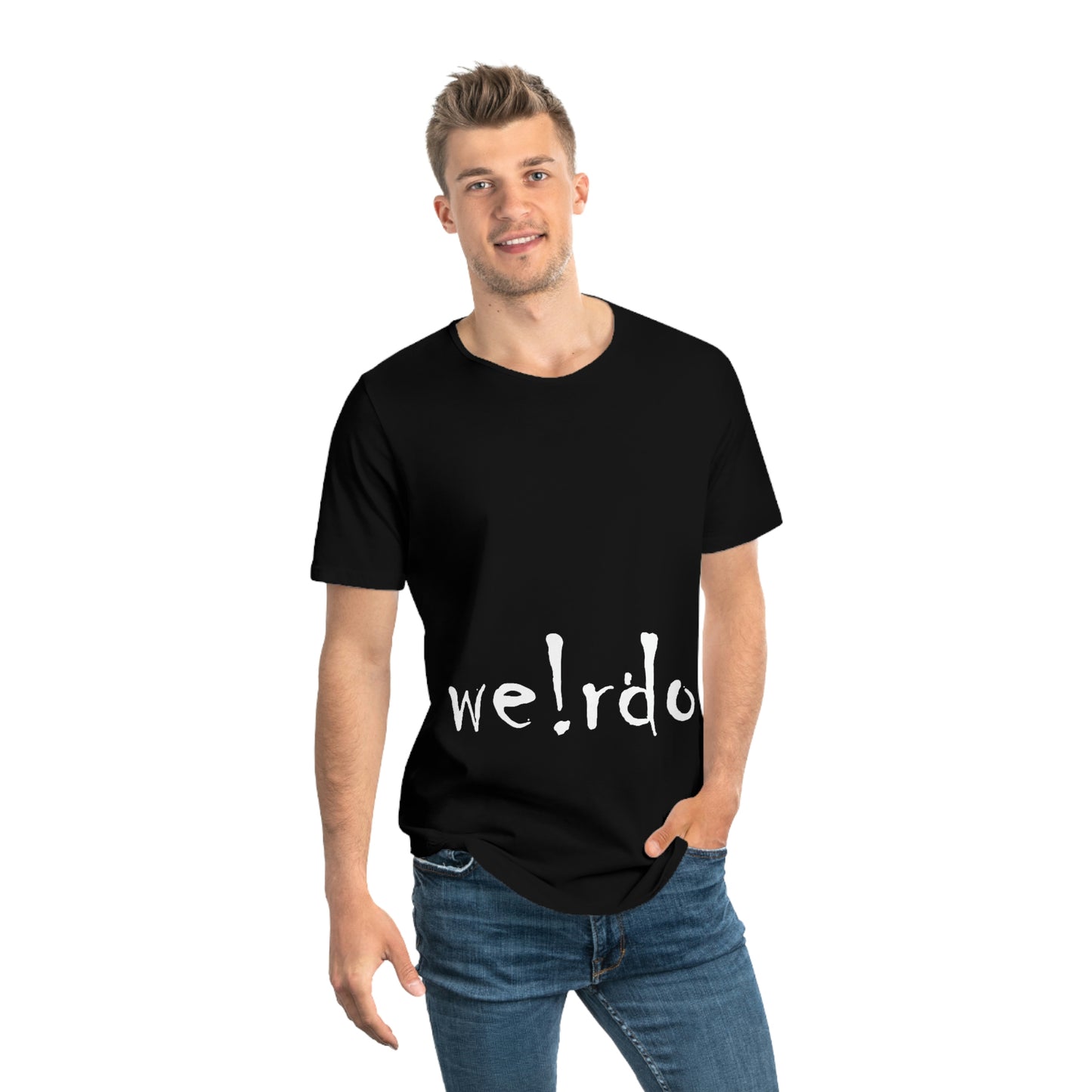 We!rdo Men's Jersey Curved Hem Tee