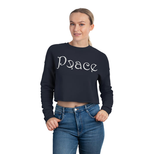 Peace Women's Cropped Sweatshirt