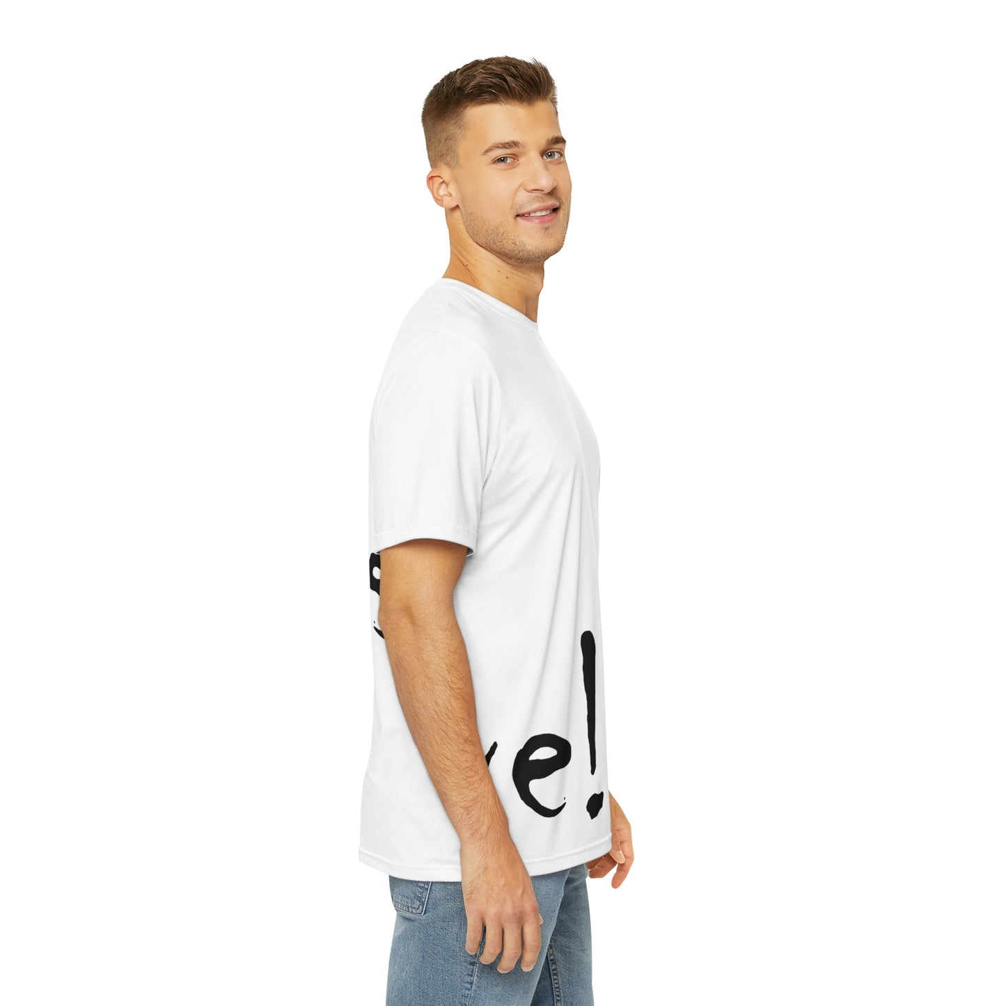 We!rdo Men's White Polyester Tee (AOP)