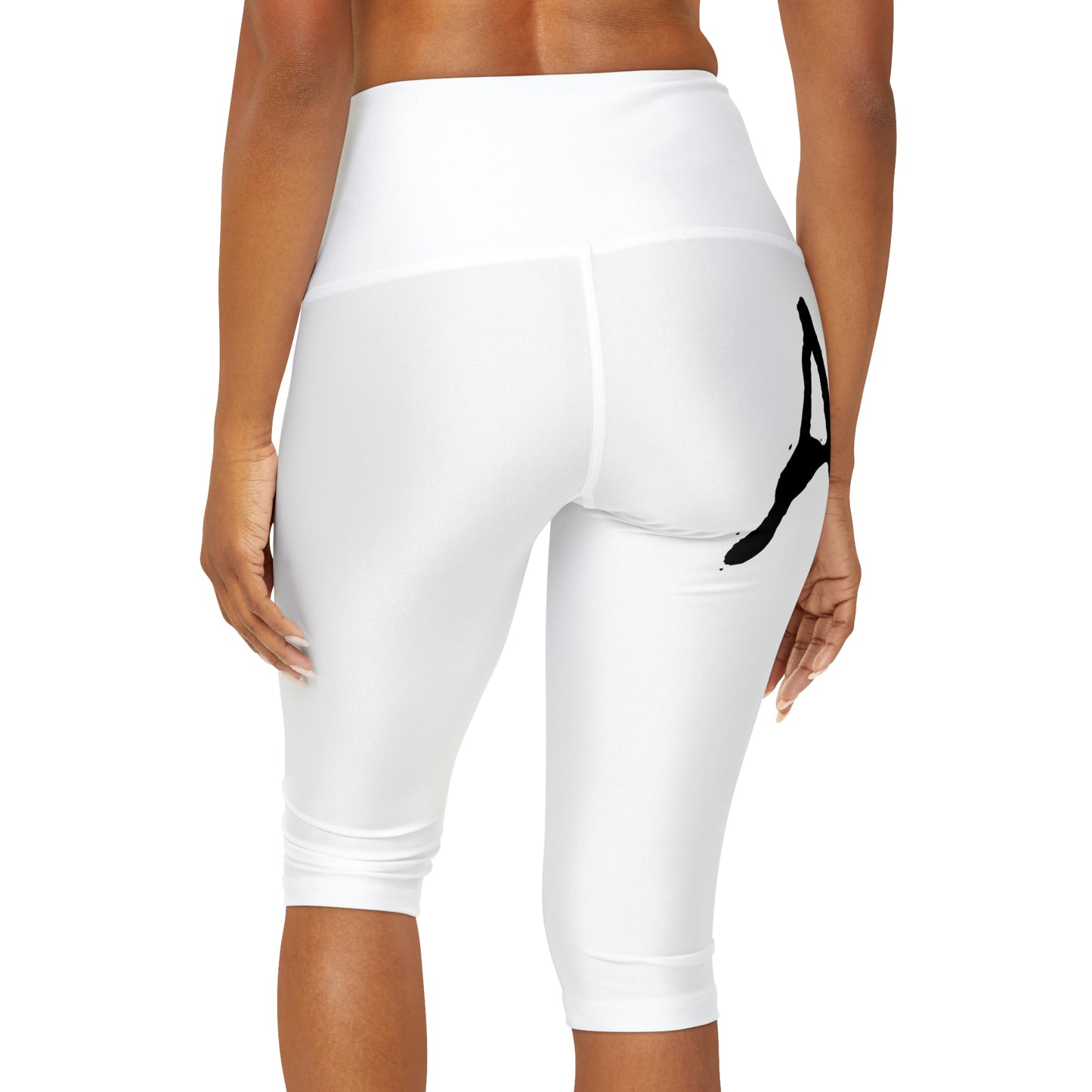 Chiller A White Yoga Capri Leggings