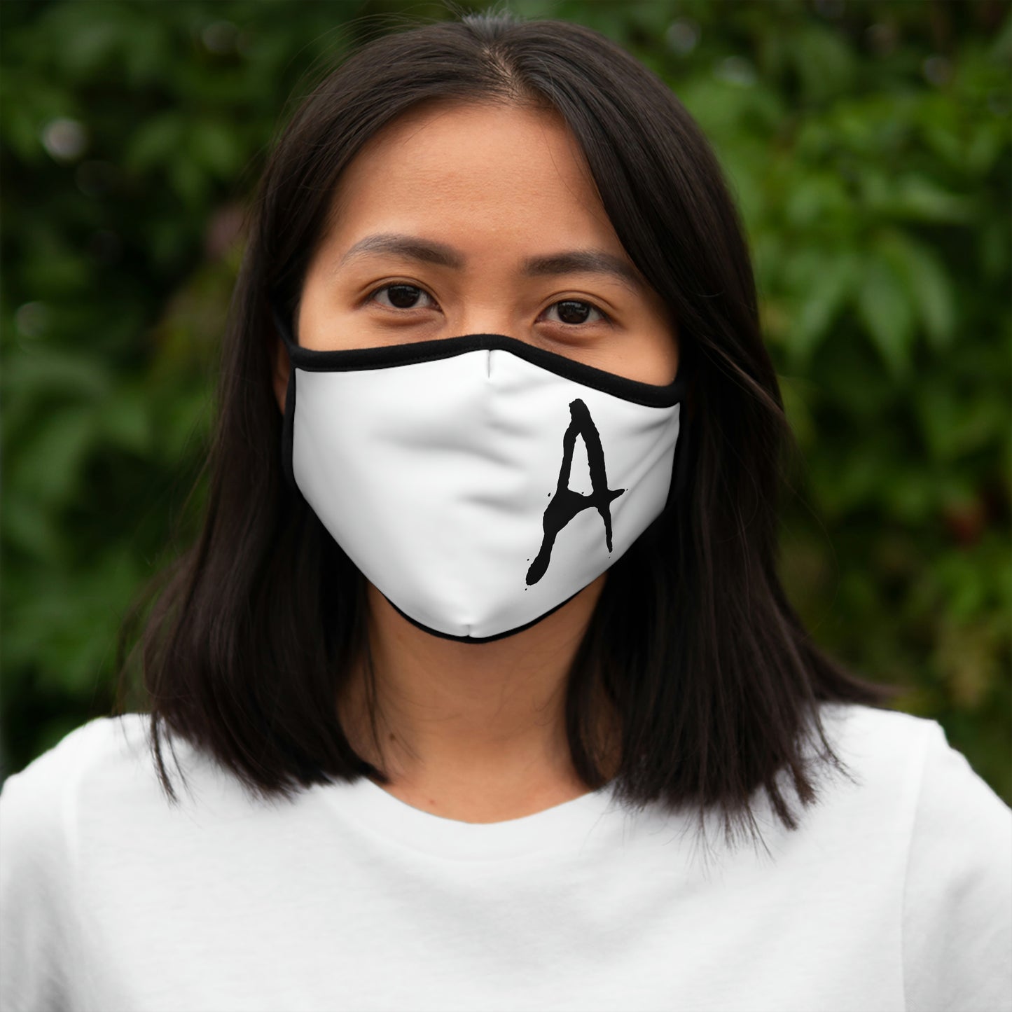 Chiller A White Fitted Polyester Face Mask