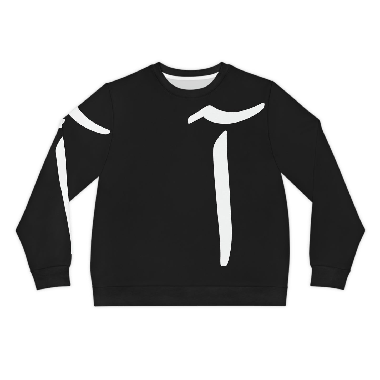 Alif Black Lightweight Sweatshirt (AOP)