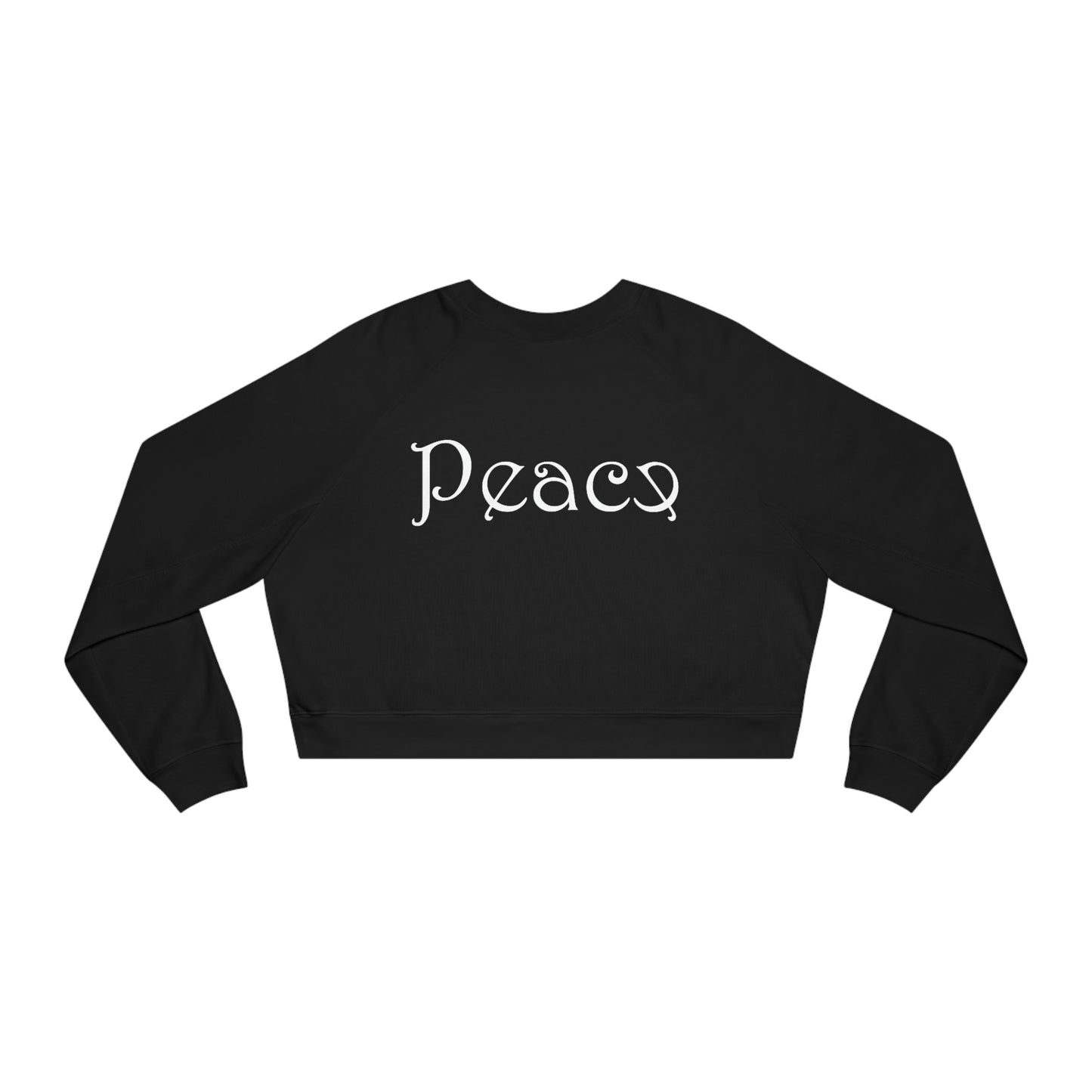 Peace Women's Cropped Fleece Pullover