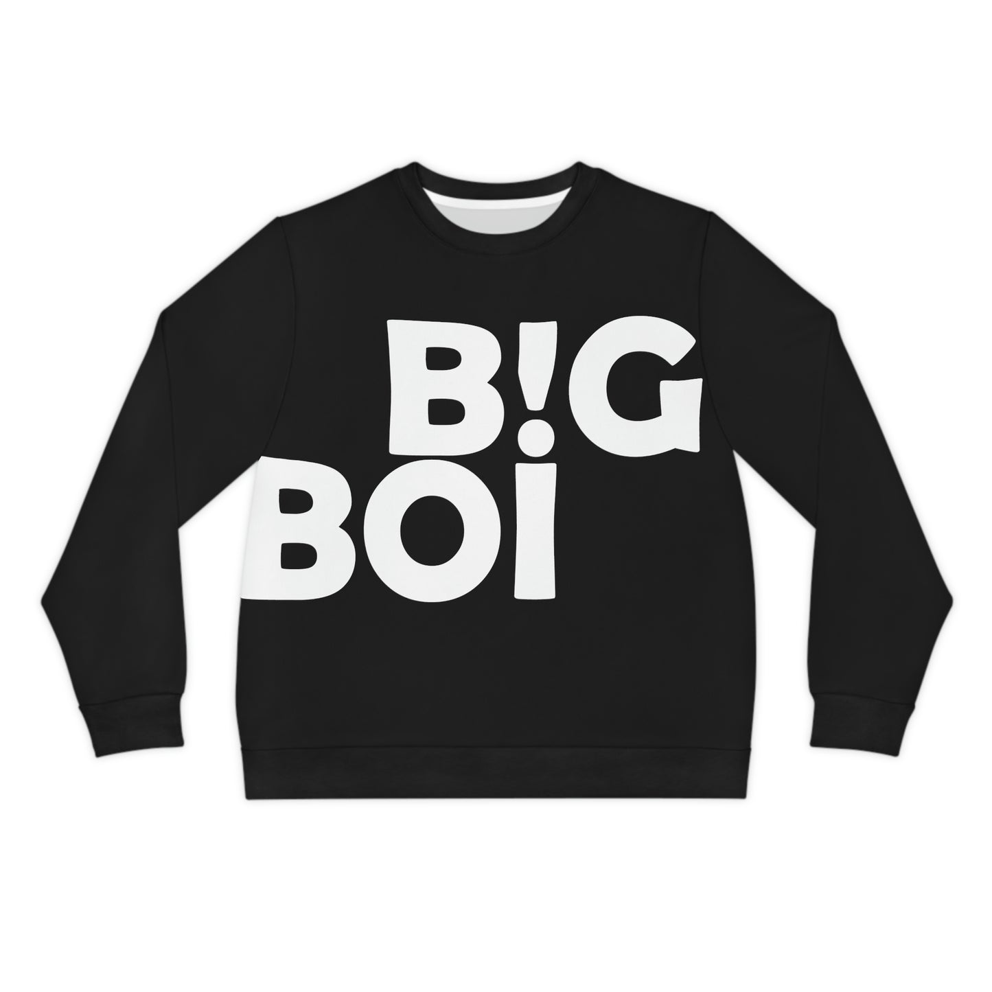 B!G BOI Black Lightweight Sweatshirt (AOP)