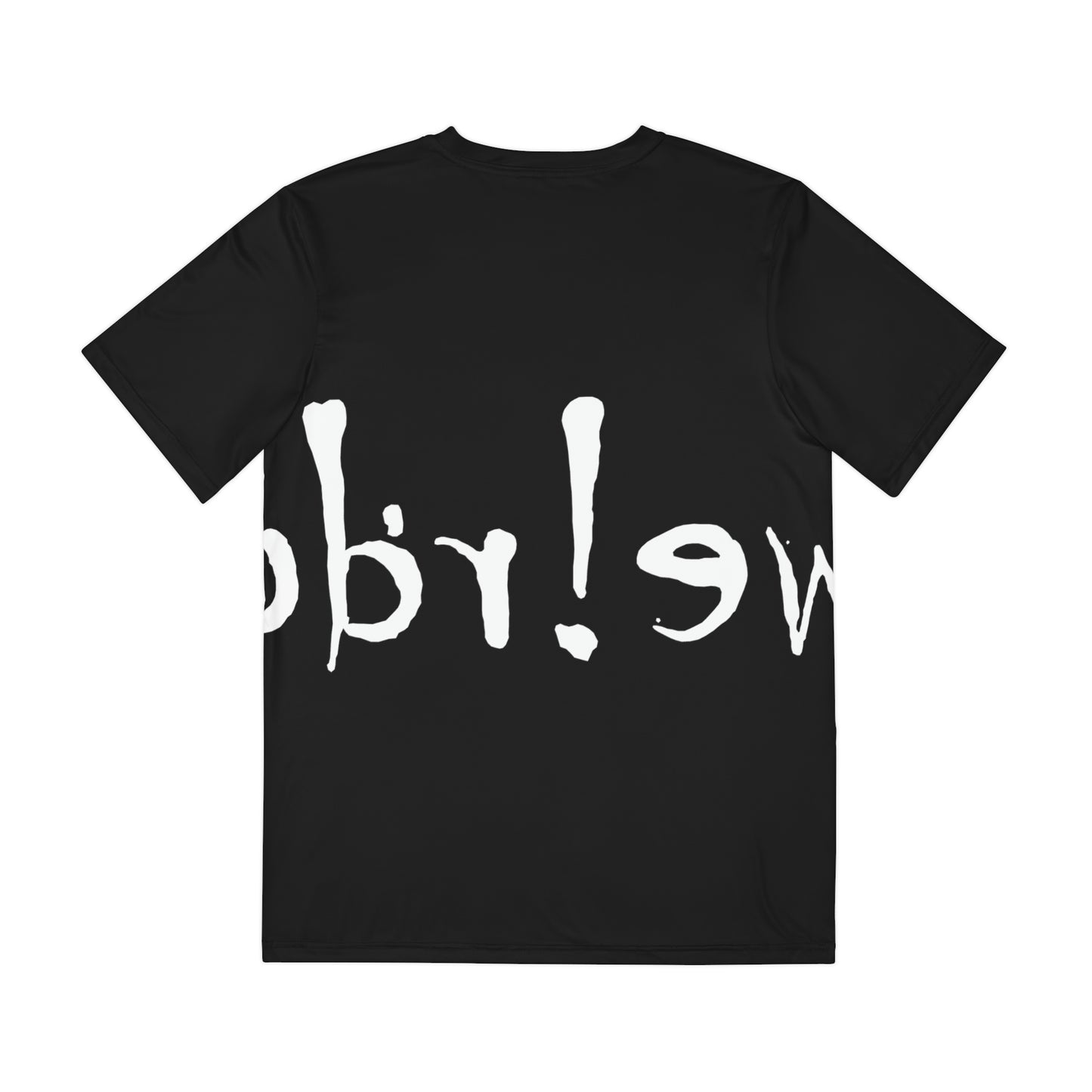 We!rdo Men's Black Polyester Tee (AOP)