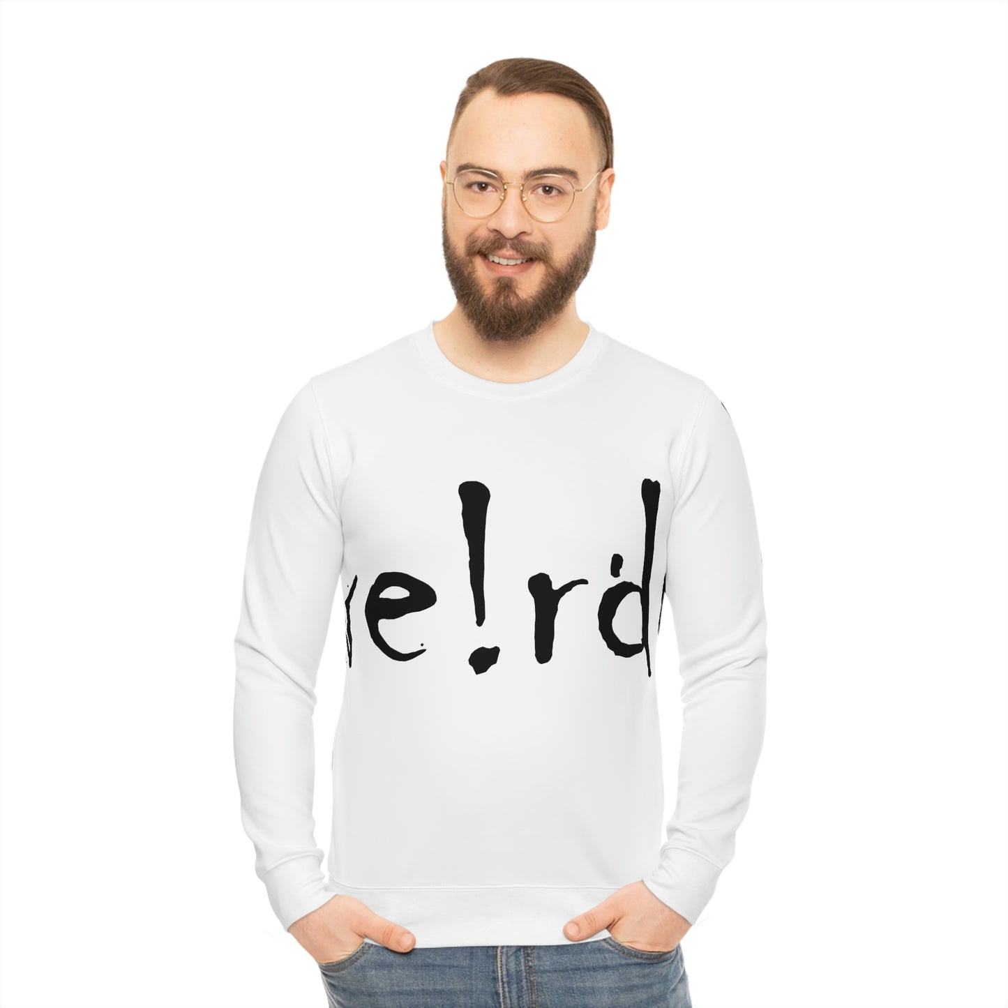 We!rdo White Lightweight Sweatshirt (AOP)