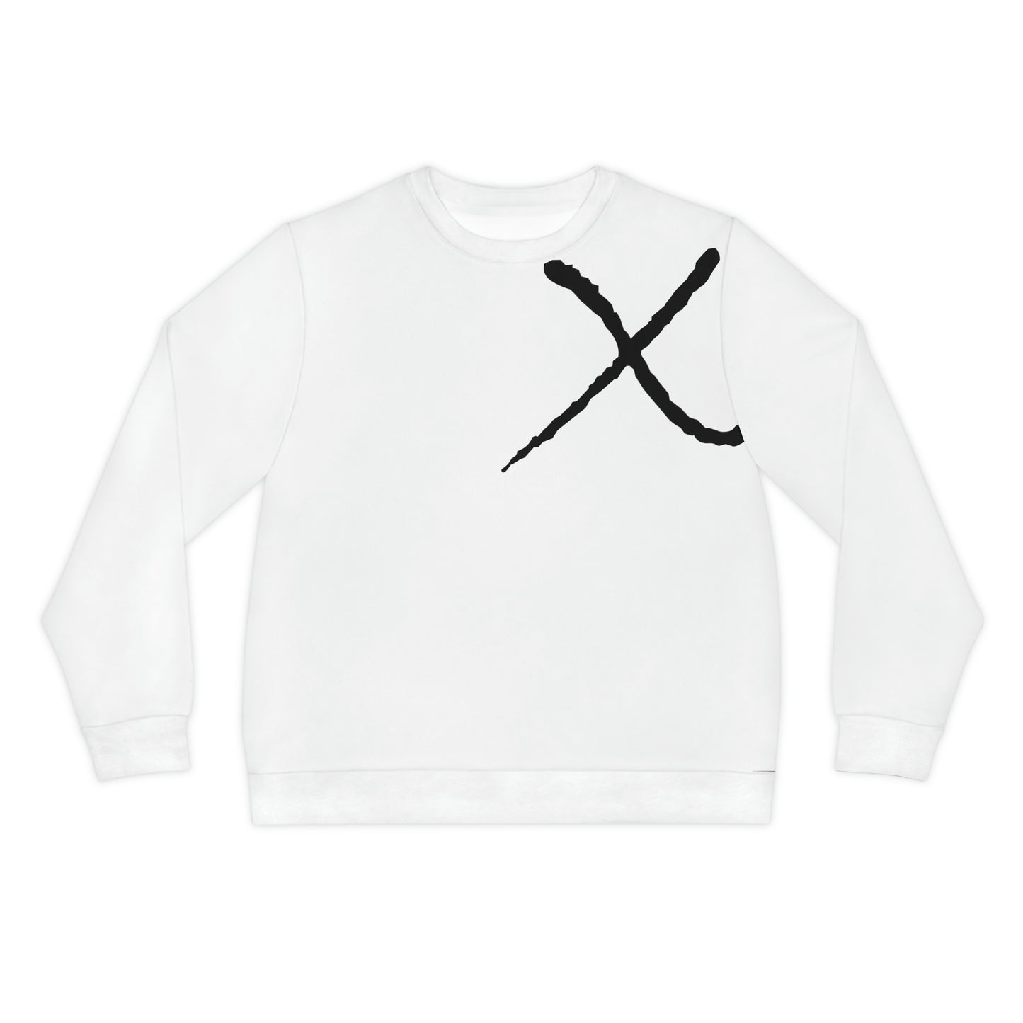 X Mark White Lightweight Sweatshirt (AOP)