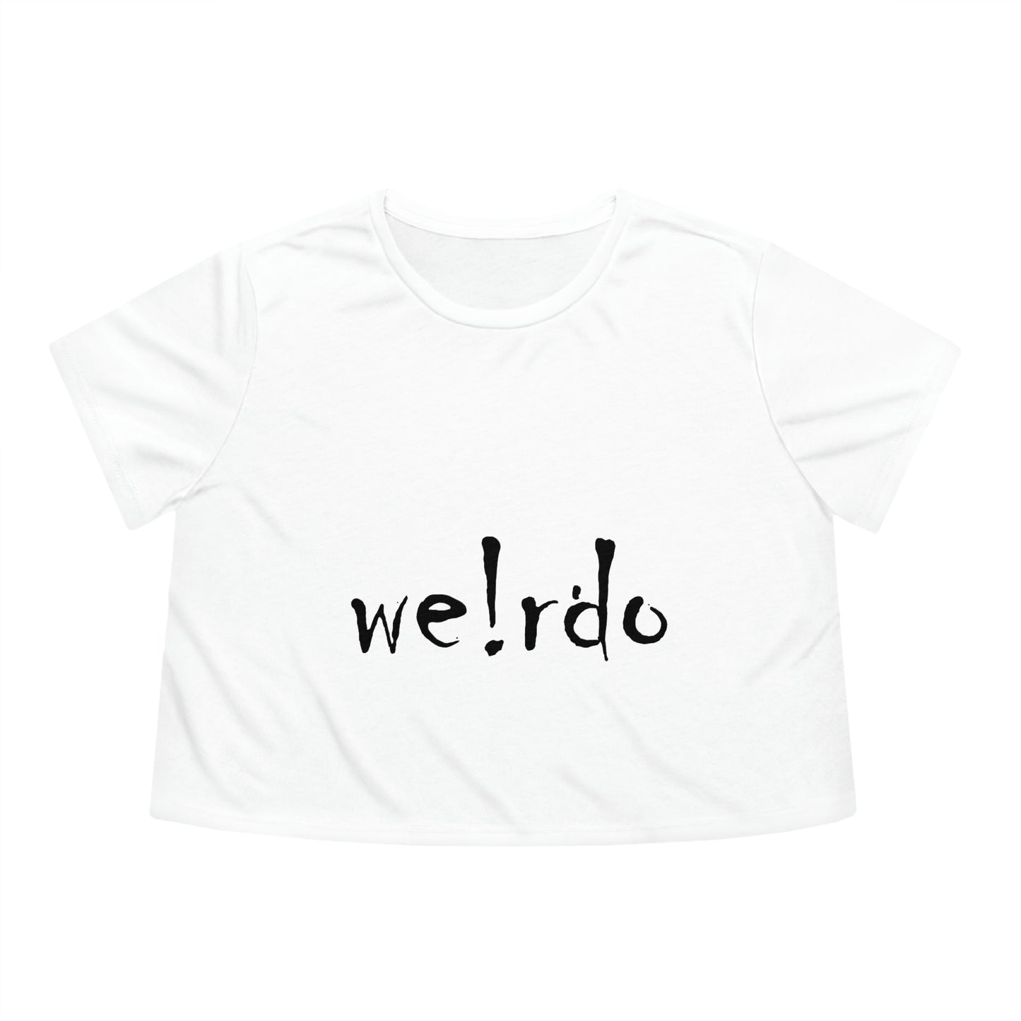 We!rdo Women's Flowy Cropped Tee