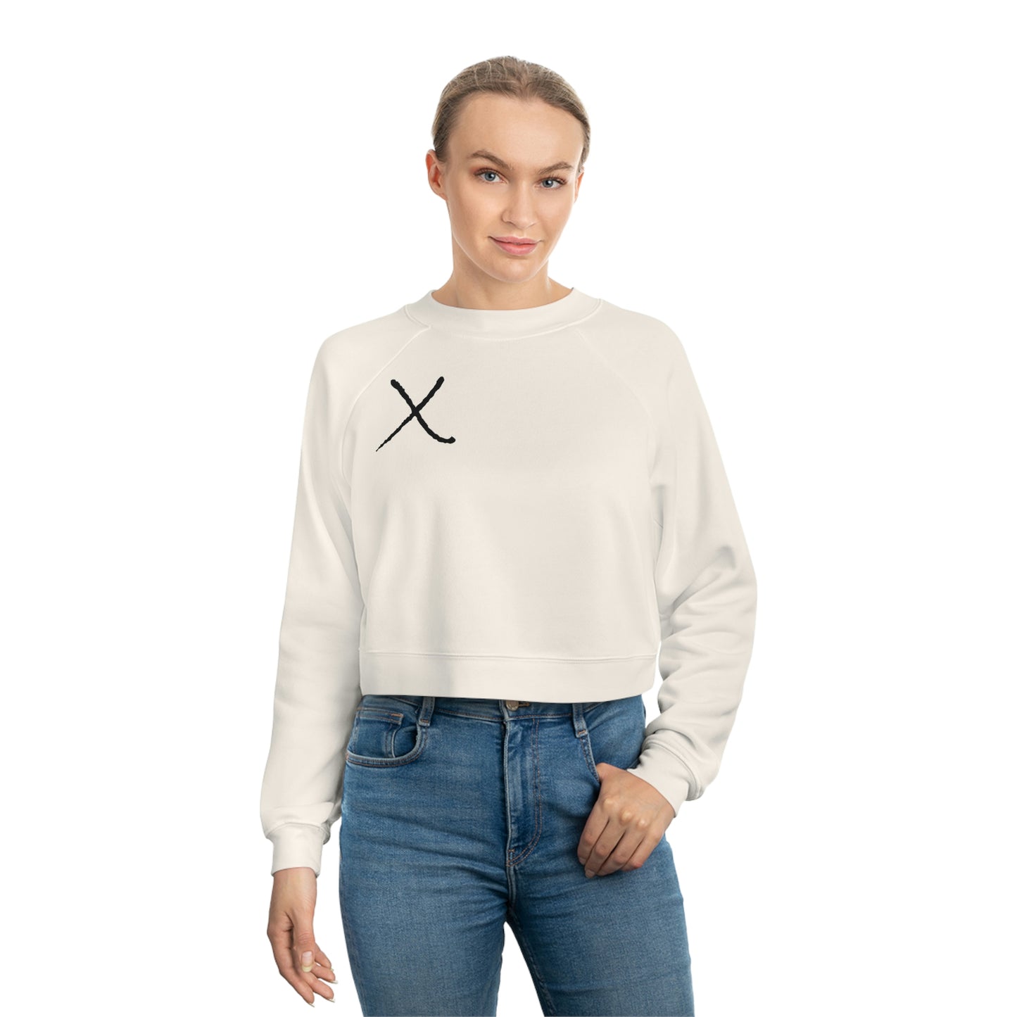 X Mark Women's Cropped Fleece Pullover