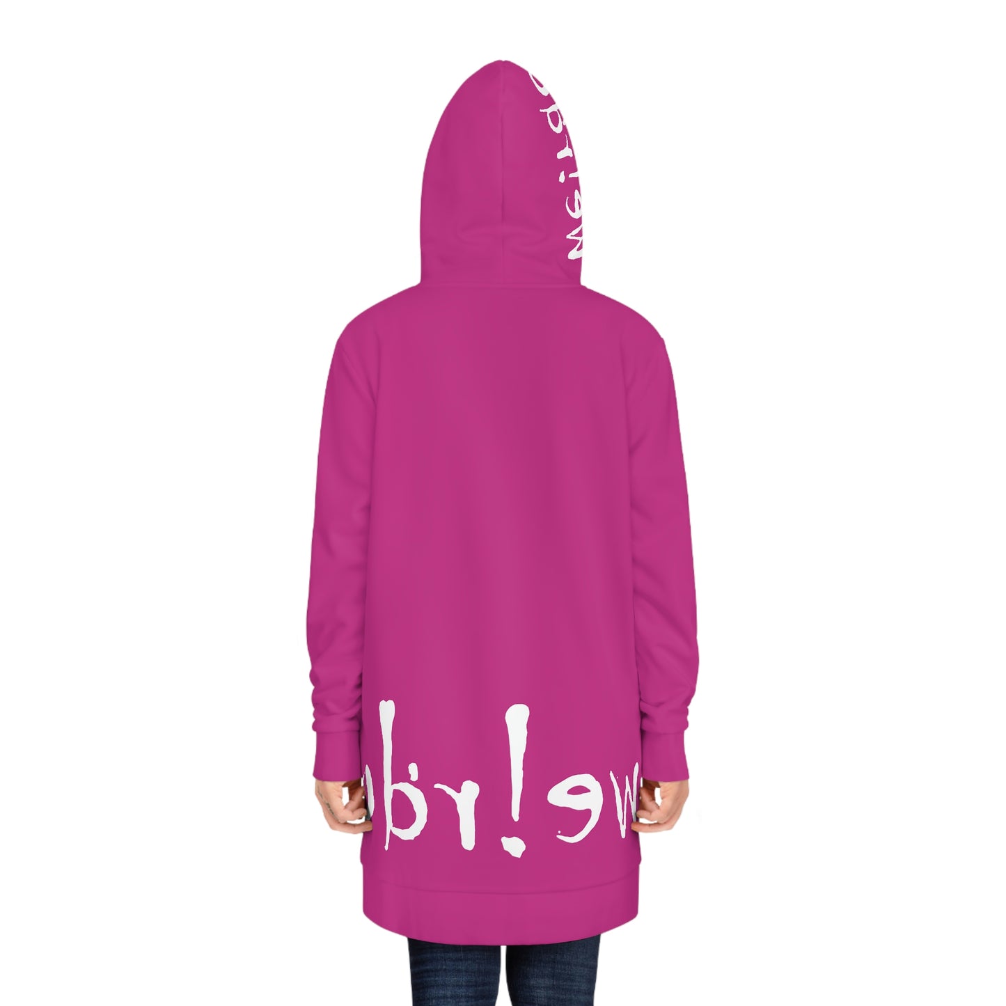 We!rdo Women's Pink Hoodie Dress (AOP)