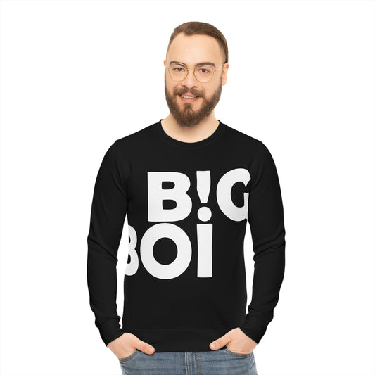 B!G BOI Black Lightweight Sweatshirt (AOP)