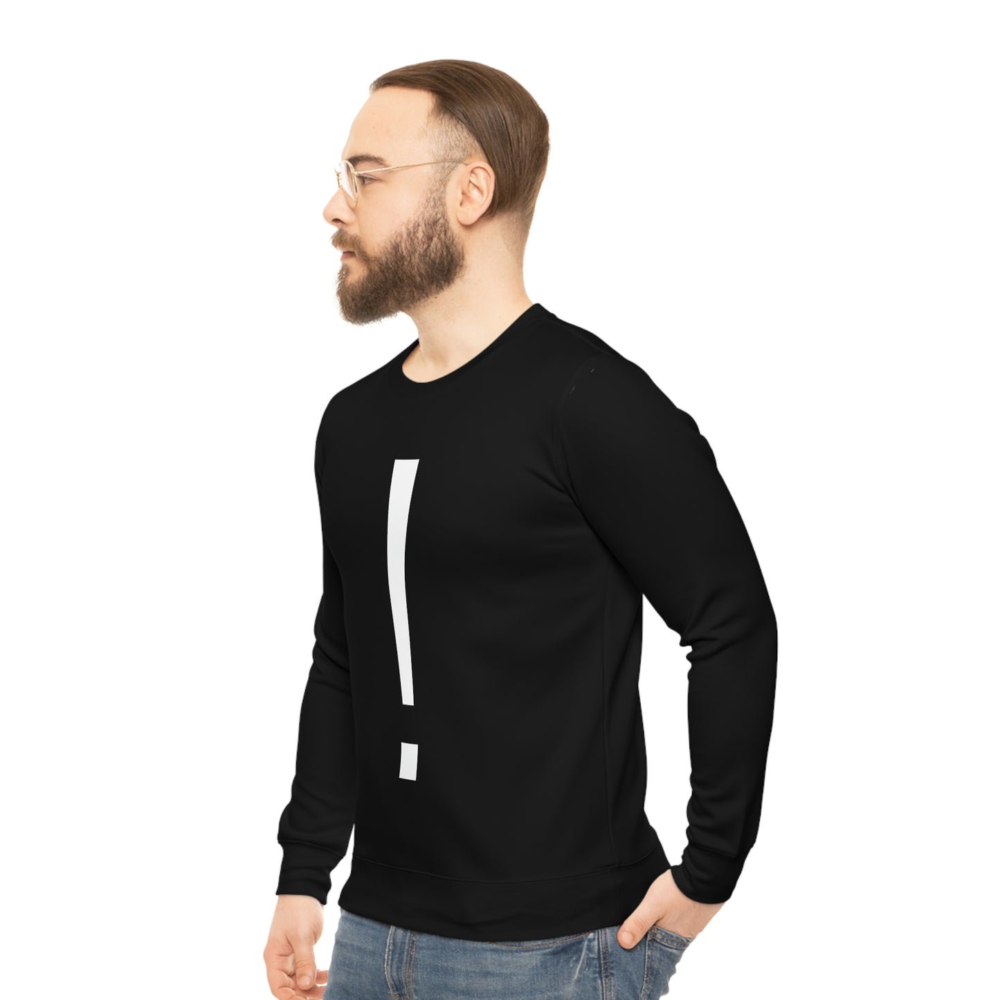 NPC Black Lightweight Sweatshirt (AOP)