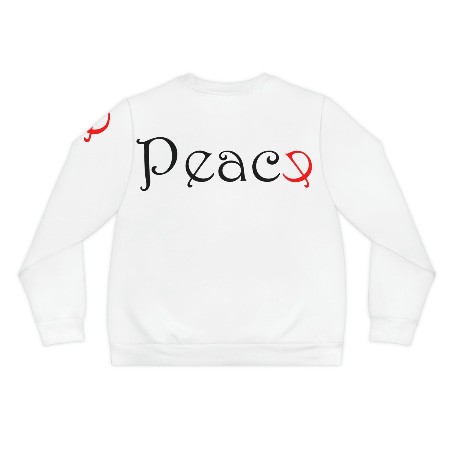 Peace White Lightweight Sweatshirt (AOP)