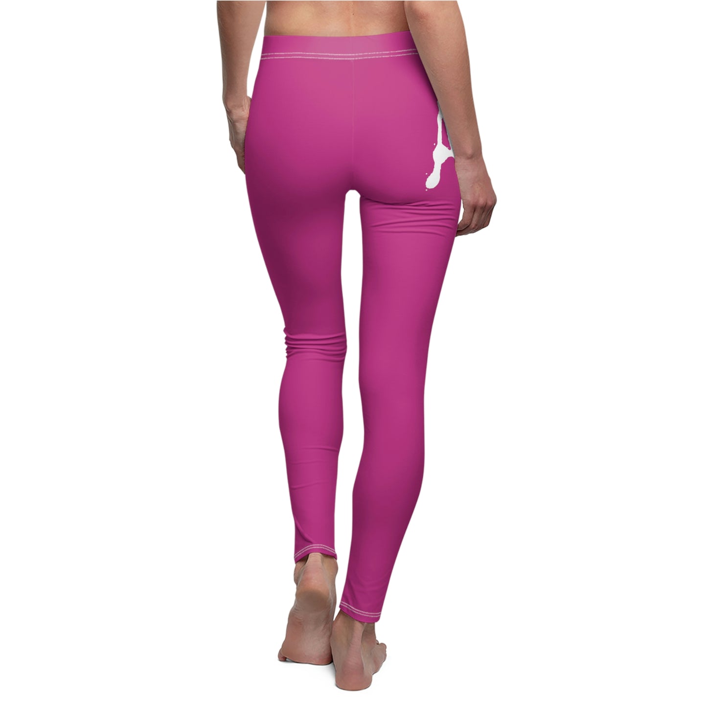 Chiller A Women's Pink Cut & Sew Casual Leggings