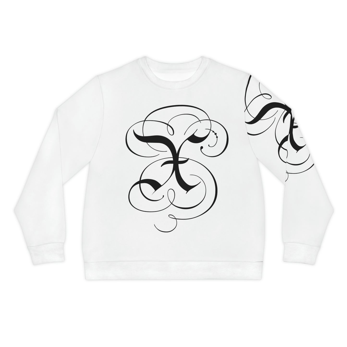 X Wave White Lightweight Sweatshirt (AOP)