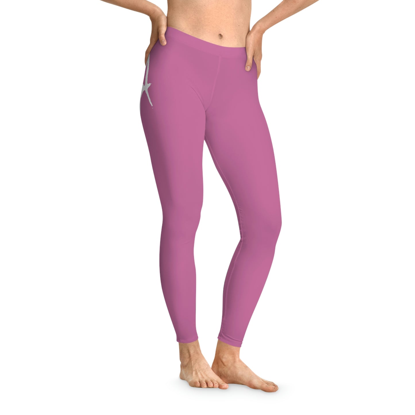 Chiller A Light Pink Stretchy Leggings