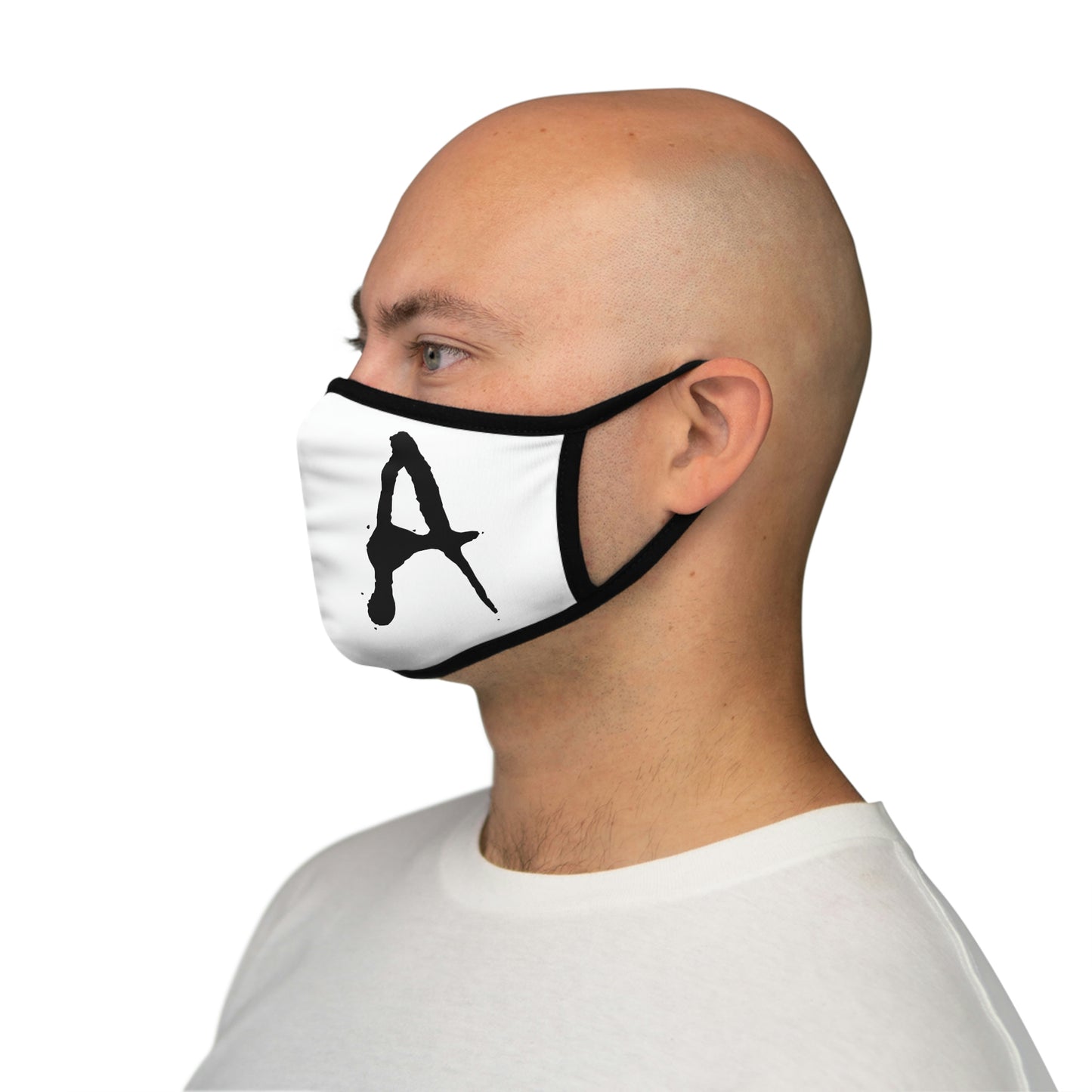 Chiller A White Fitted Polyester Face Mask