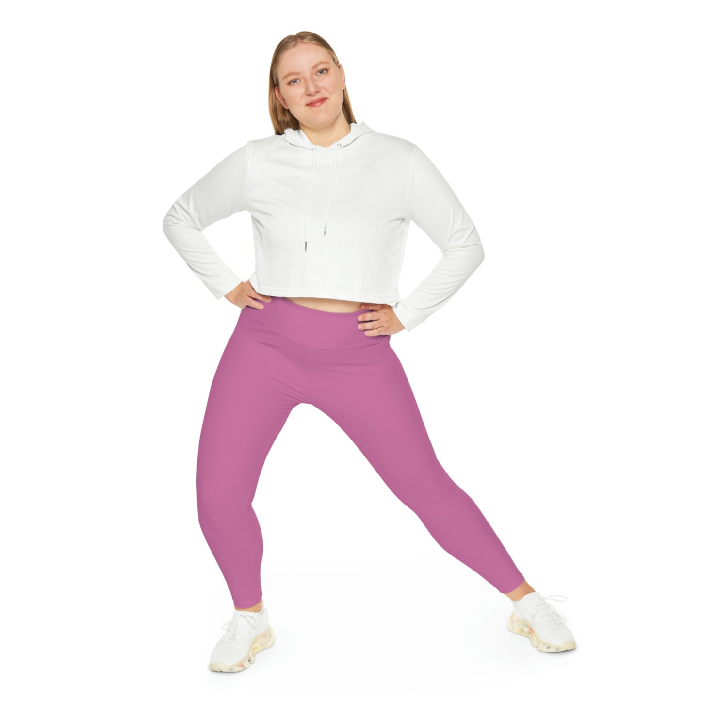 Chiller A Plus Size Light Pink Leggings