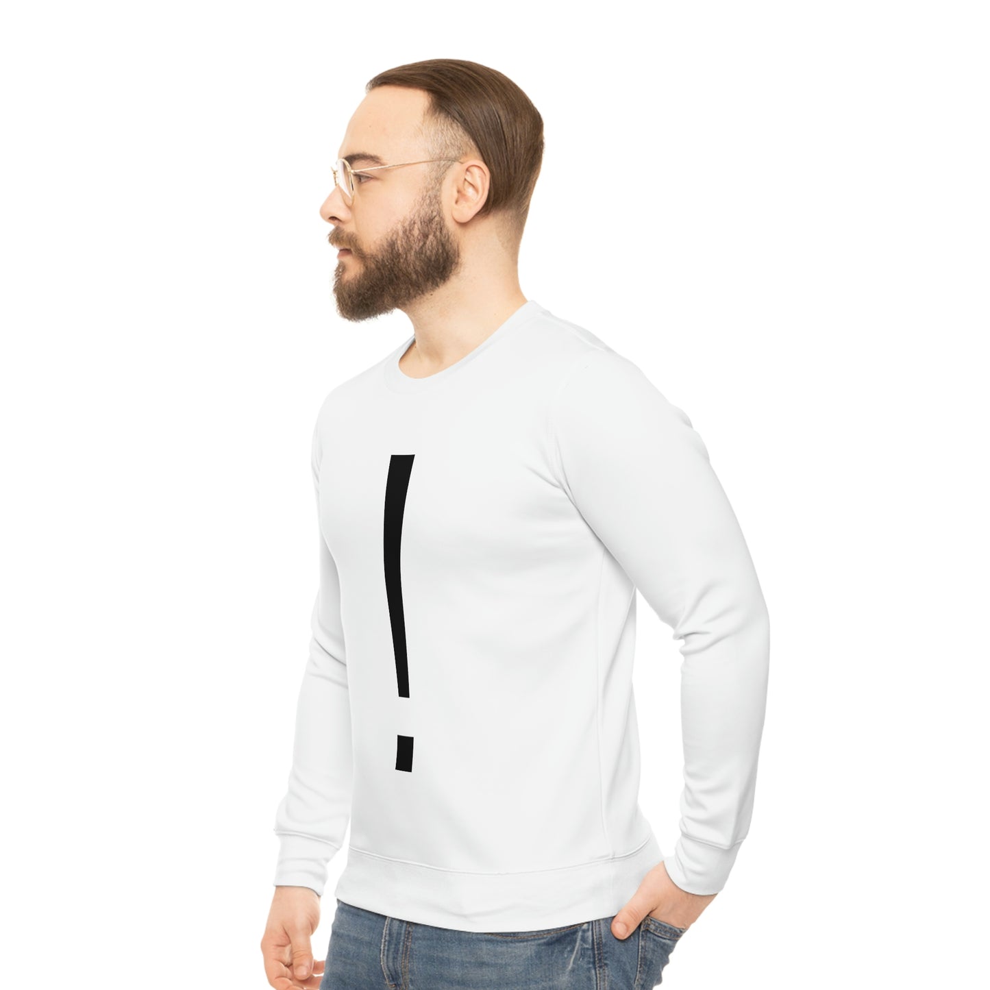 NPC White Lightweight Sweatshirt (AOP)