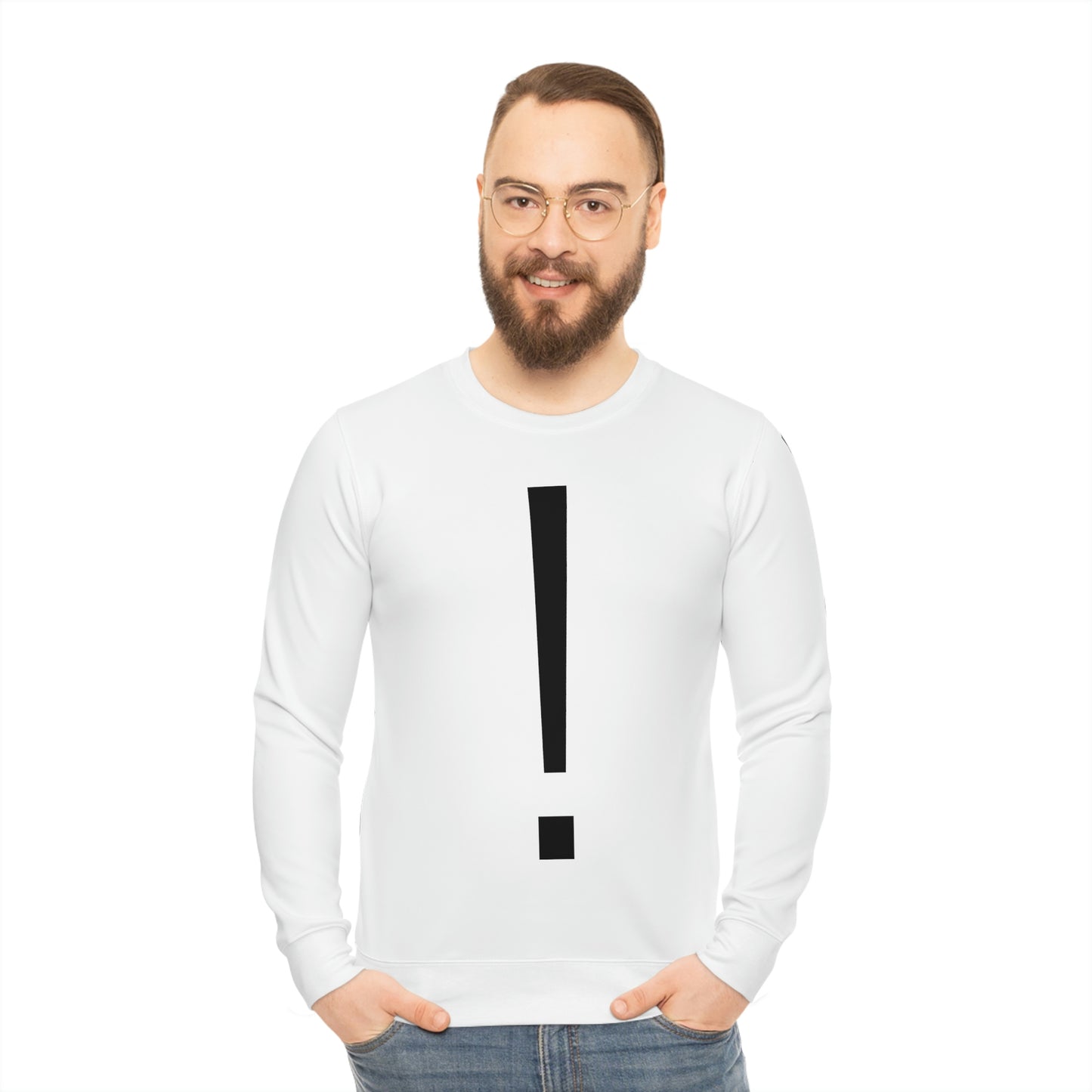 NPC White Lightweight Sweatshirt (AOP)